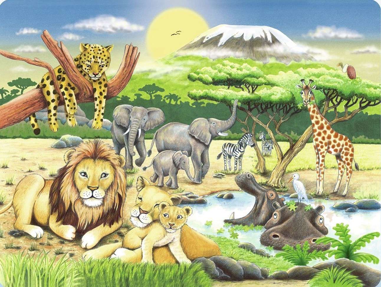 Zwierzaki afrykanskie puzzle online