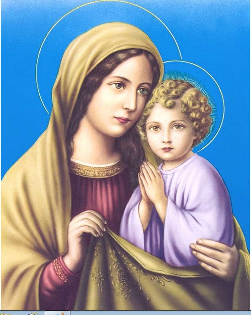 Mama Maryja i Tata Jezus puzzle online