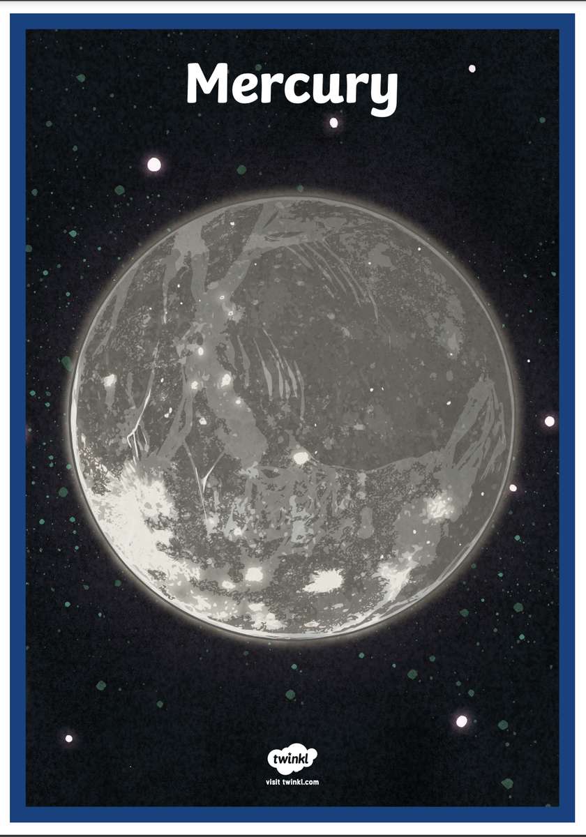 Planeta Merkury puzzle online