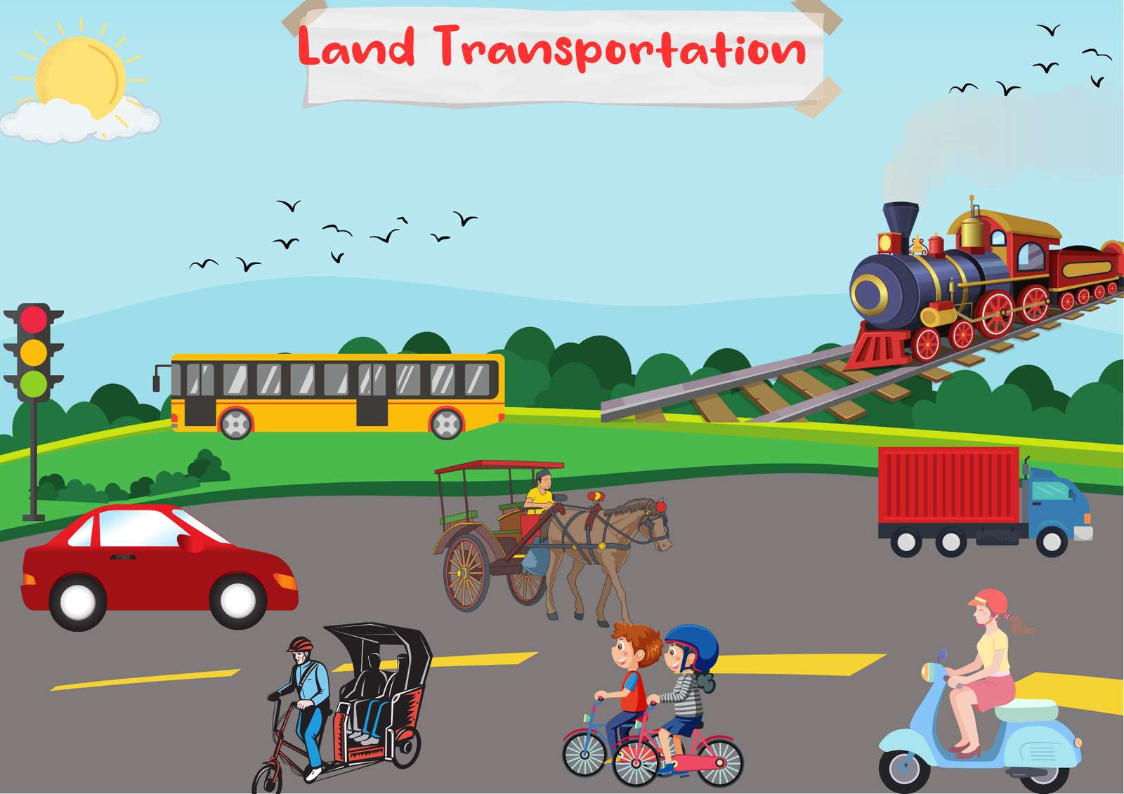 Transport lądowy puzzle online