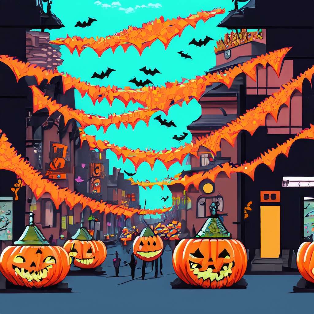 Halloweenowa parada puzzle online ze zdjęcia