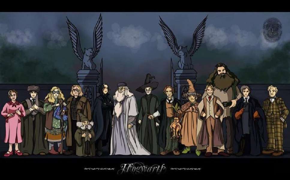 Nauczyciele Hogwartu puzzle online ze zdjęcia