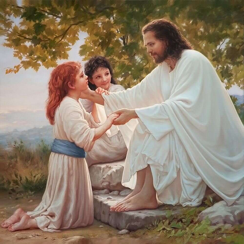 Jezus z miłością puzzle online ze zdjęcia