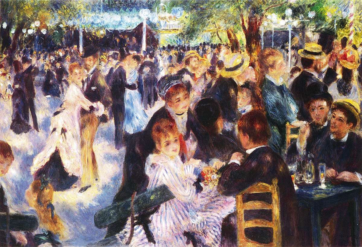 Malarstwo Renoira Le Moulina De La Galette w Mus puzzle online
