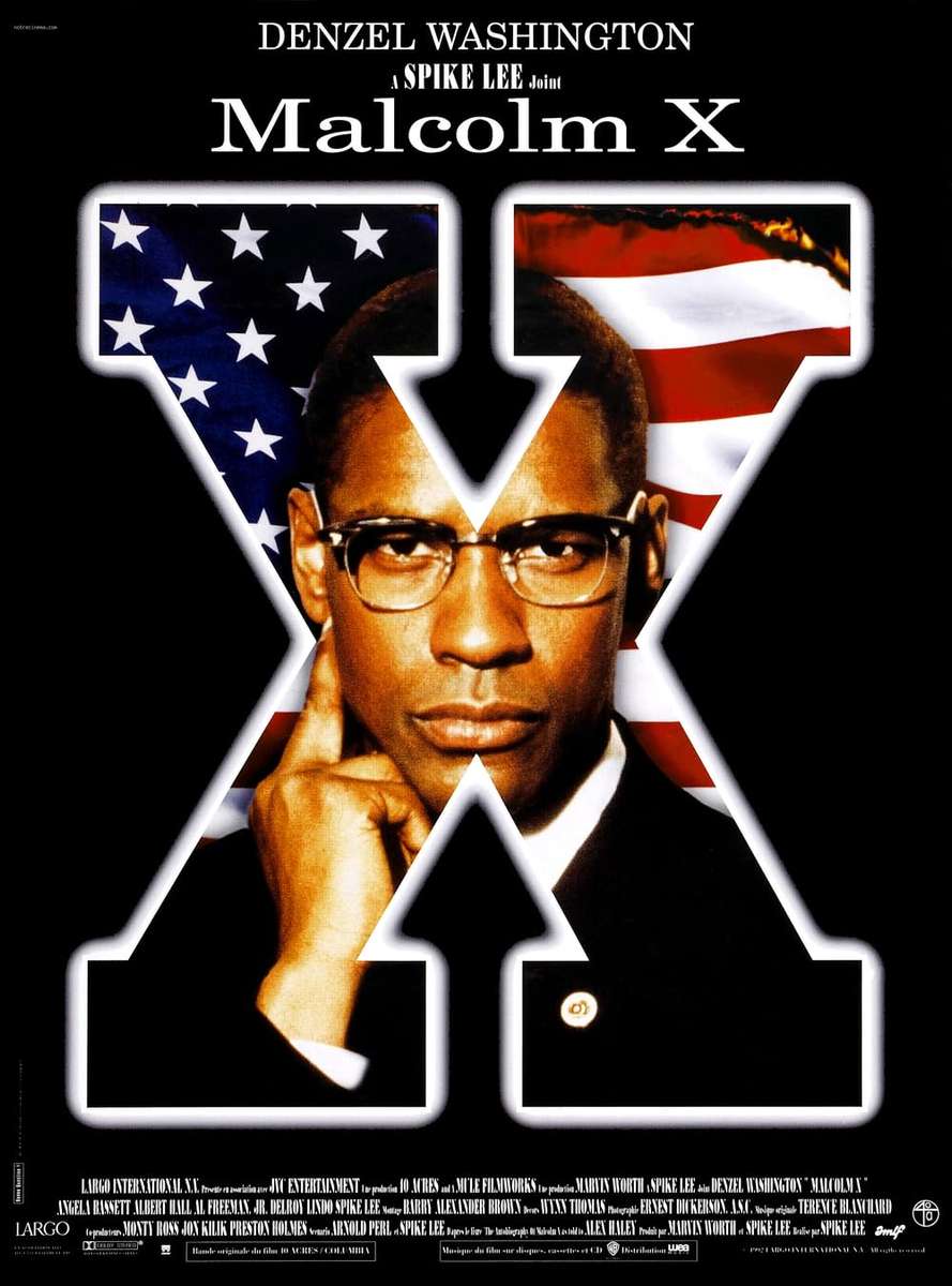 MALCOLM X DENZEL WASZYNGTON puzzle online ze zdjęcia