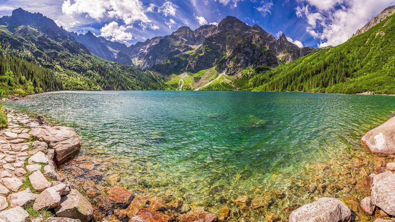 Jezioro Morskie Oko w Tatrach puzzle online