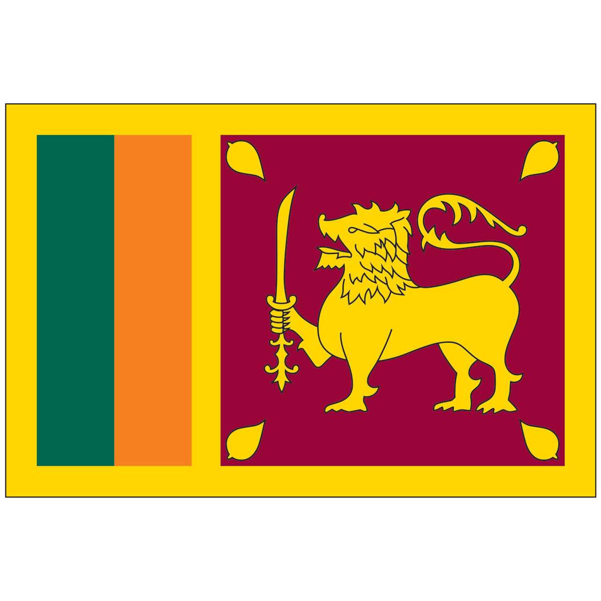 Flaga Sri Lanki puzzle online ze zdjęcia