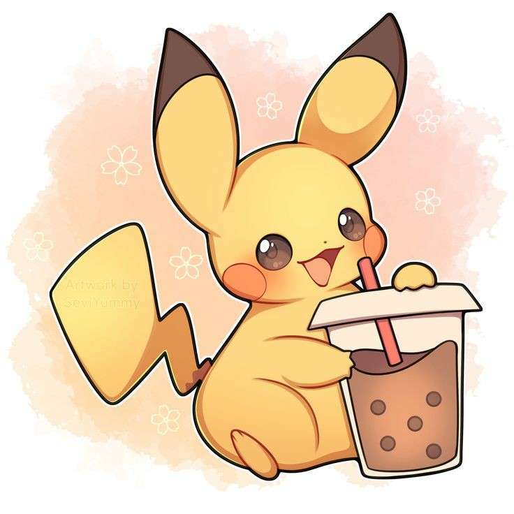 Pikachu Boba puzzle online