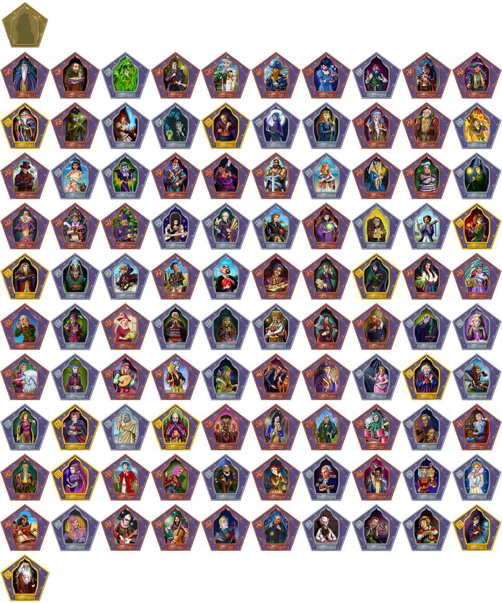 Wszystkie karty czarodziejów puzzle online ze zdjęcia