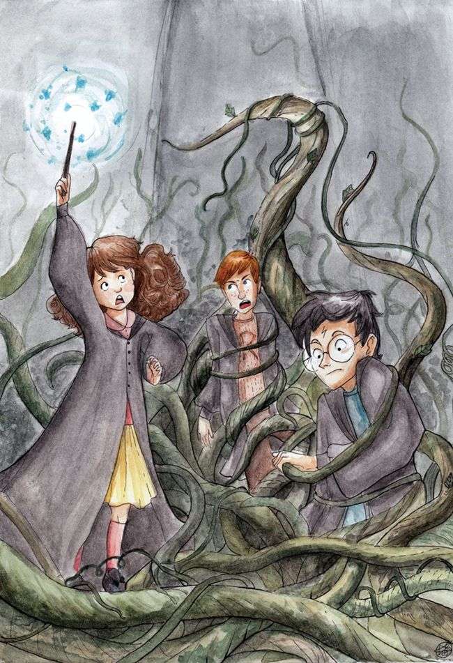 Diabelskie sidła | Harry'ego Pottera puzzle online ze zdjęcia