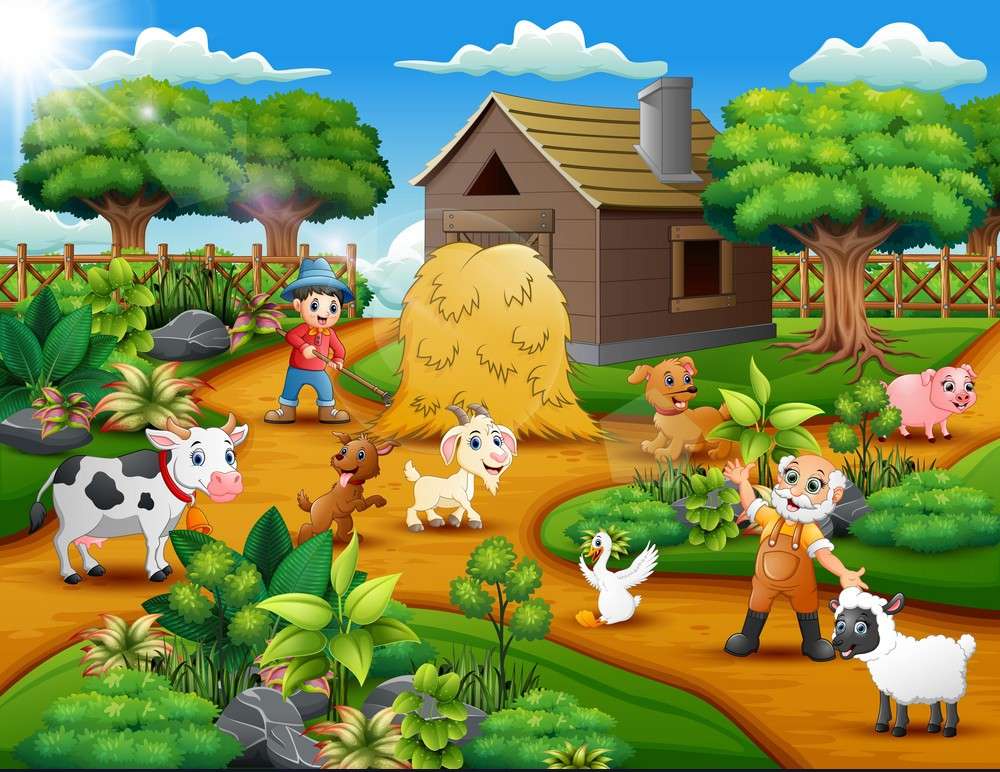 farma zwierząt puzzle online ze zdjęcia