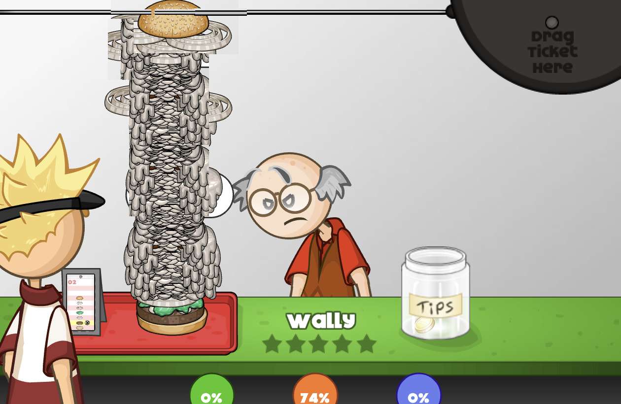 BURGER WALLY COMESHOT puzzle online ze zdjęcia