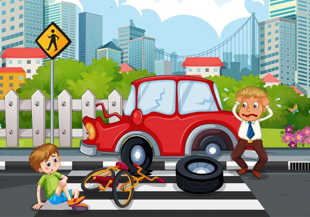 dzieci z wypadków samochodowych puzzle online