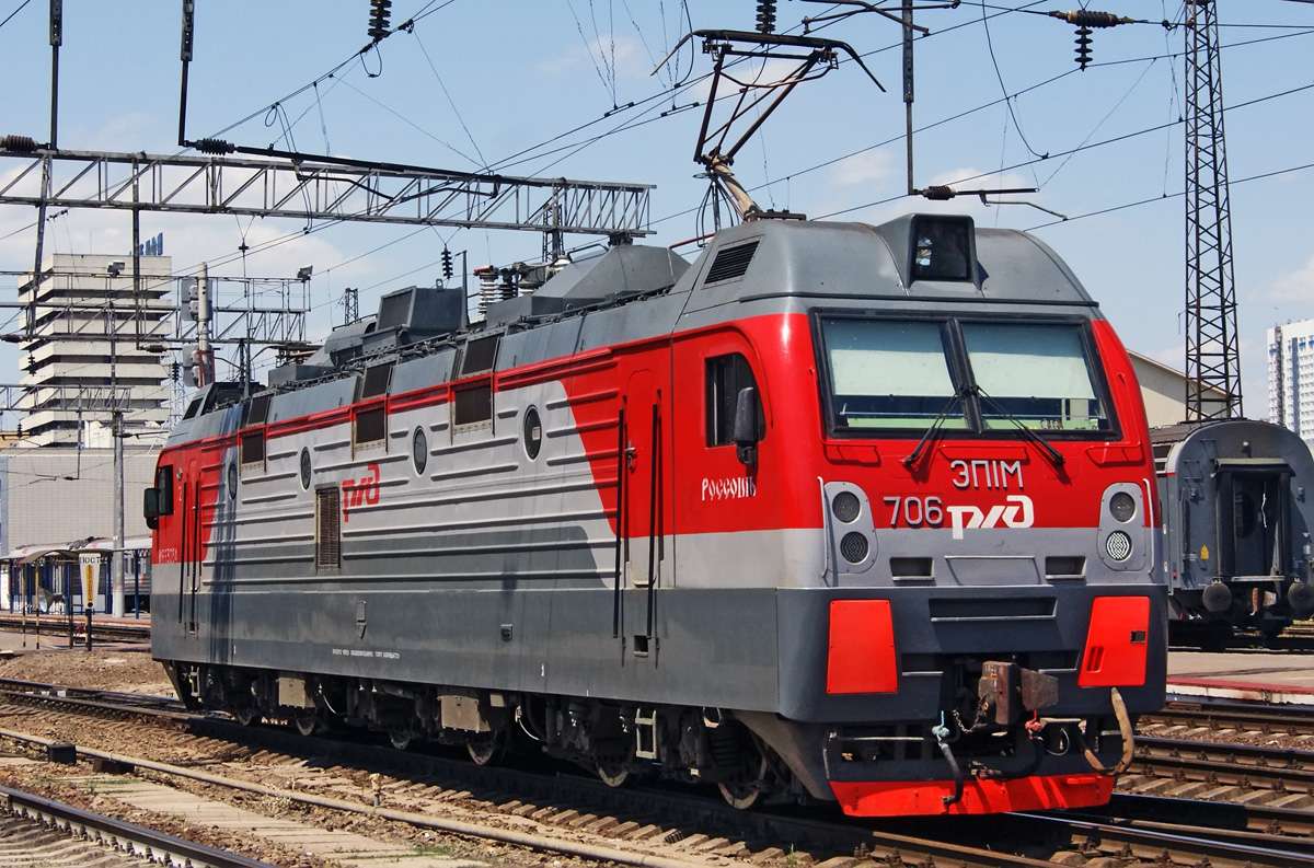 lokomotywa elektryczna EP1M-706 puzzle online ze zdjęcia