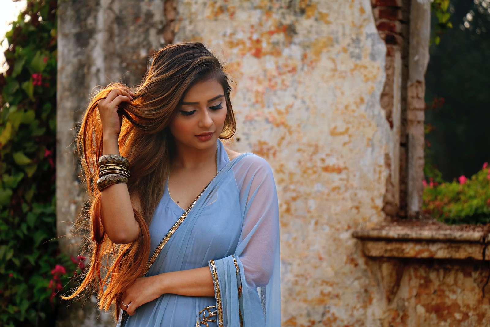 Indyjskie piękno puzzle online ze zdjęcia