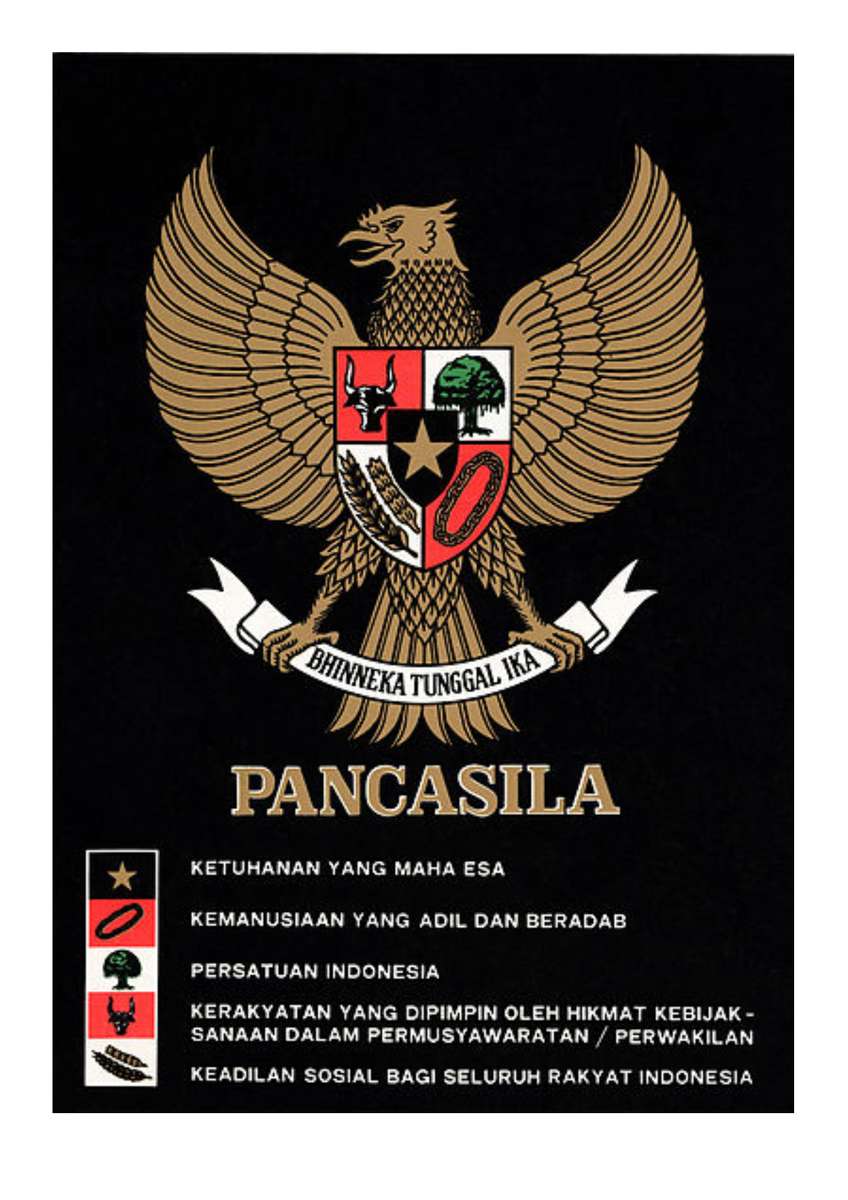 Garuda Pancasila puzzle online ze zdjęcia