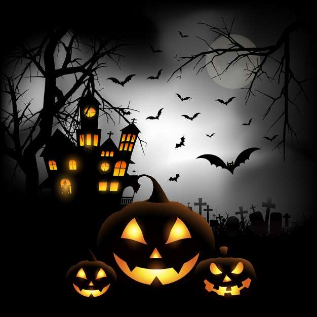 Halloween w Universusie puzzle online ze zdjęcia