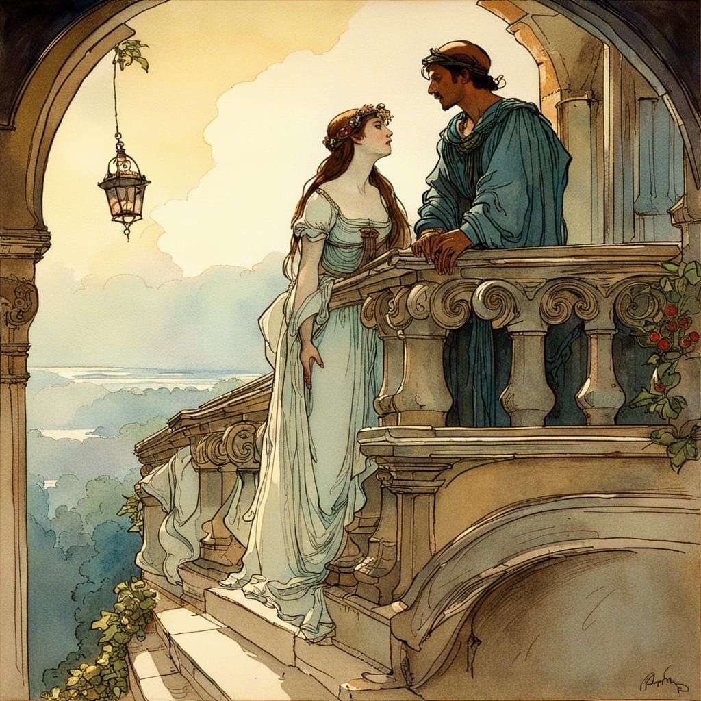 Romeo i Julia puzzle online ze zdjęcia