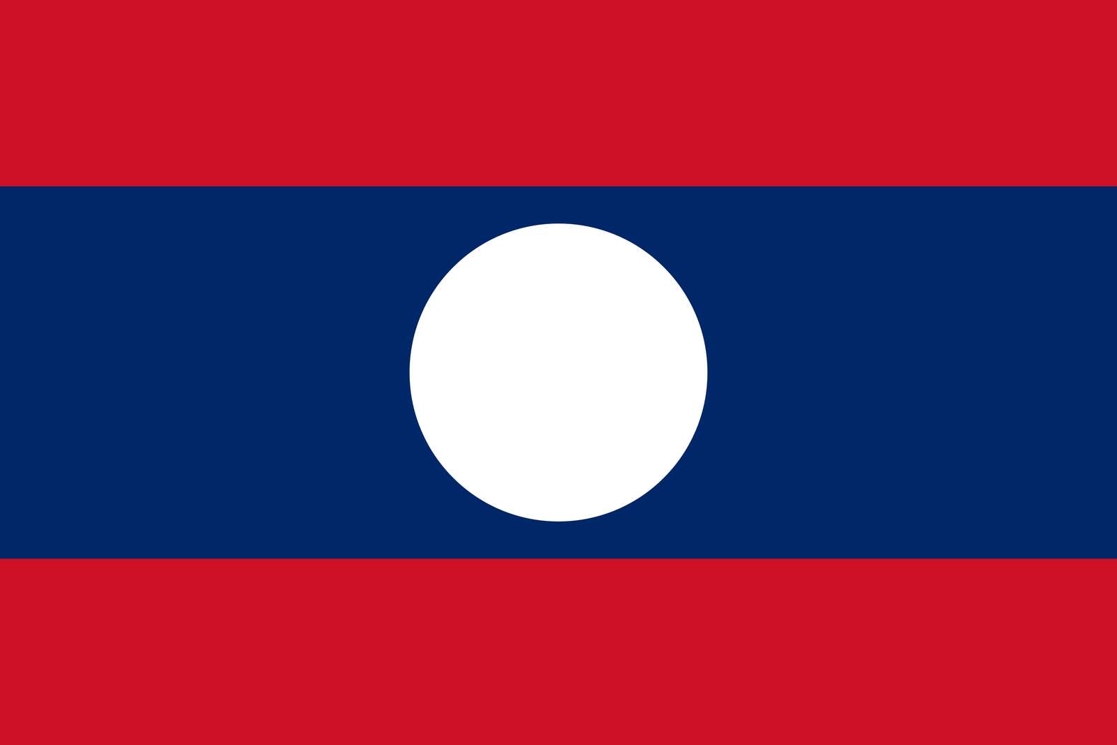 flaga Laosu puzzle online ze zdjęcia