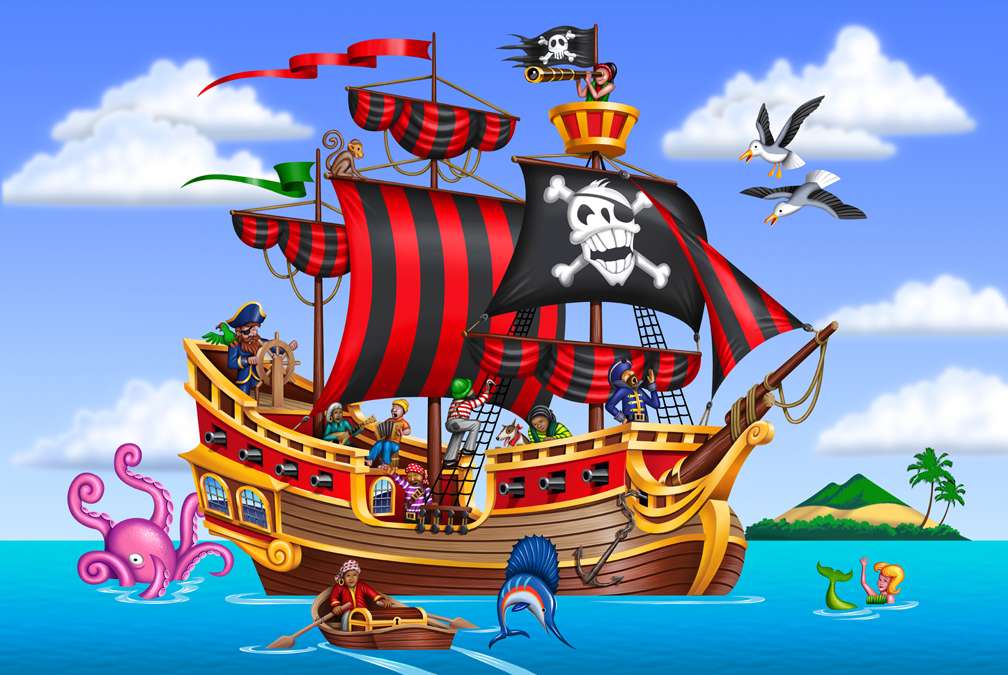 zagadka piratów puzzle online ze zdjęcia