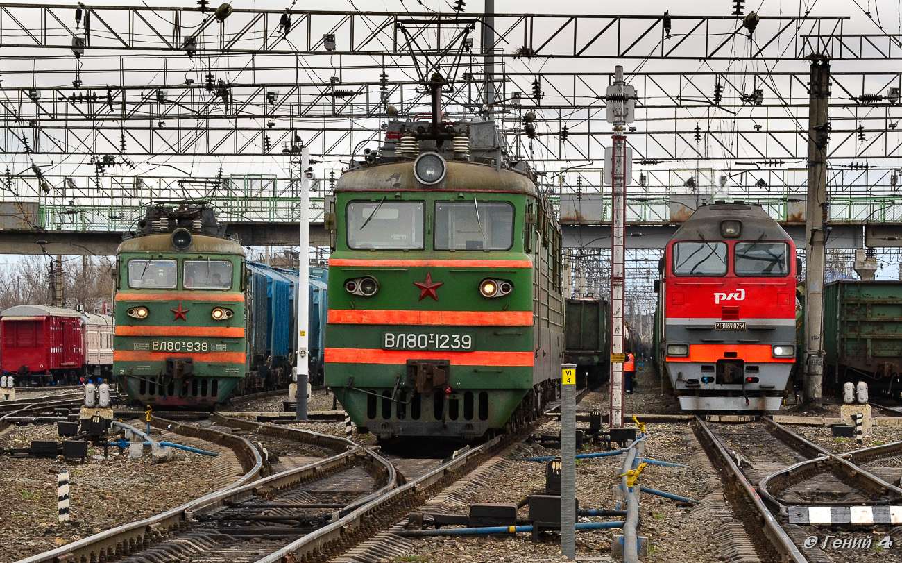 Lokomotywy zajezdni kolei rosyjskich puzzle online ze zdjęcia