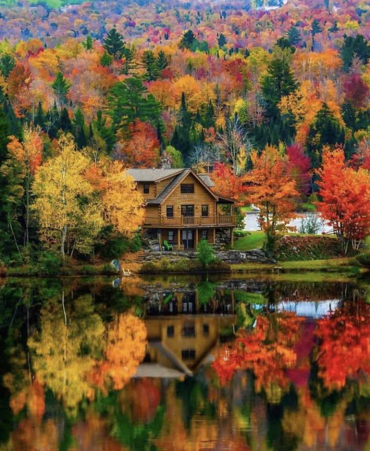 Vermont jesienią puzzle online