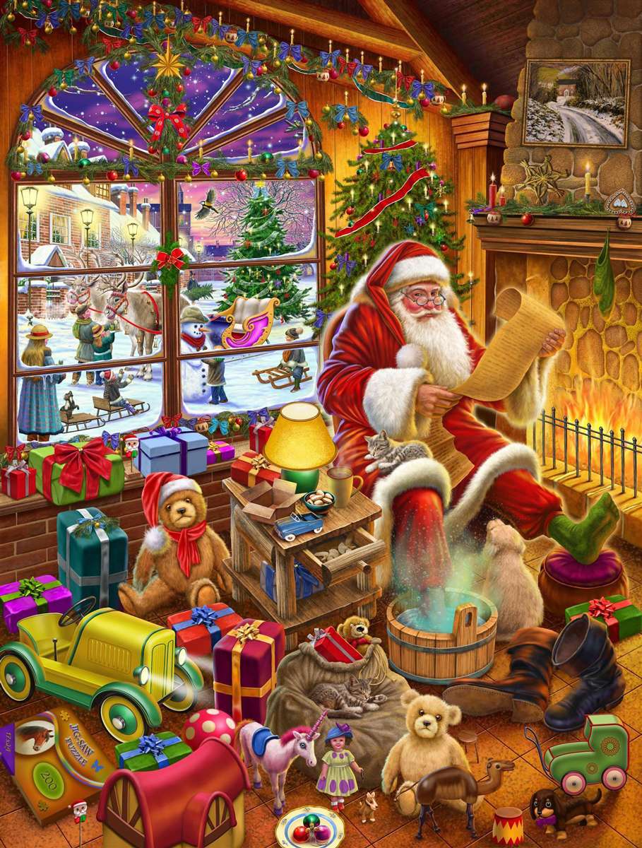 Świąteczny plakat puzzle online