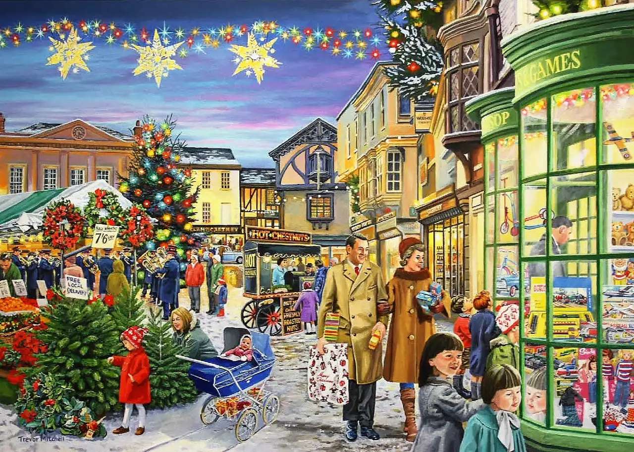 zakupy świąteczne puzzle online