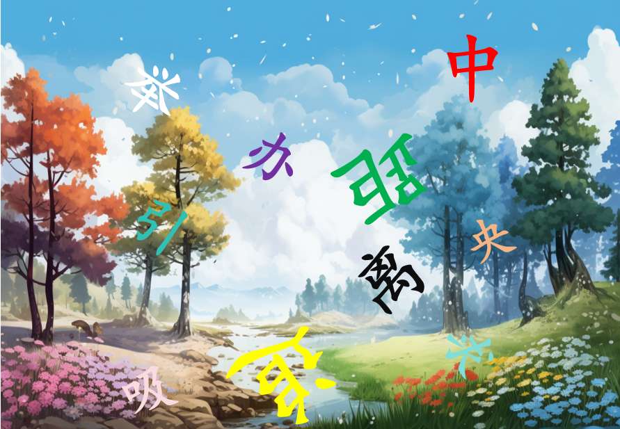 汉字,拼读第五课定一个 puzzle online ze zdjęcia