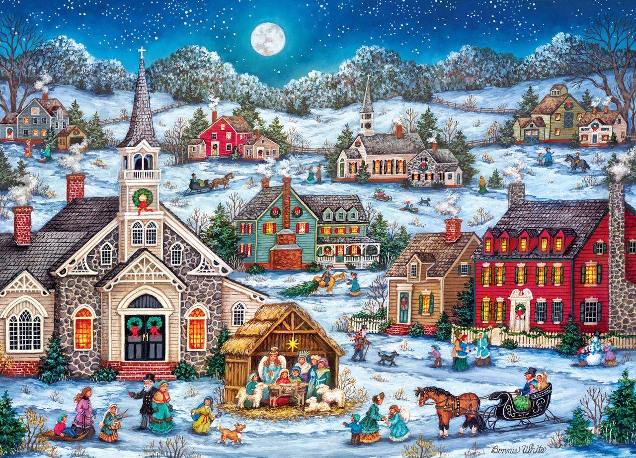 pasterka Boże Narodzenie puzzle online