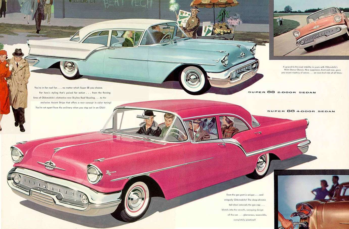 Sedan Oldsmobile z 1957 r puzzle online ze zdjęcia