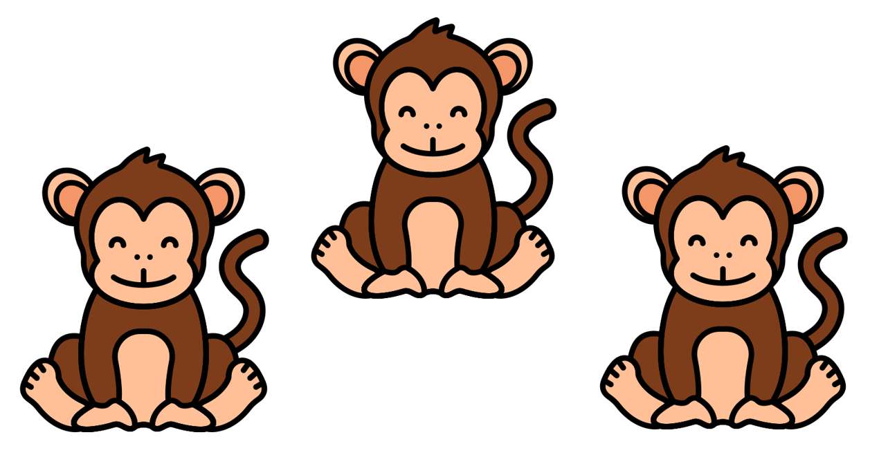 małpa. zdjęcie puzzle online ze zdjęcia