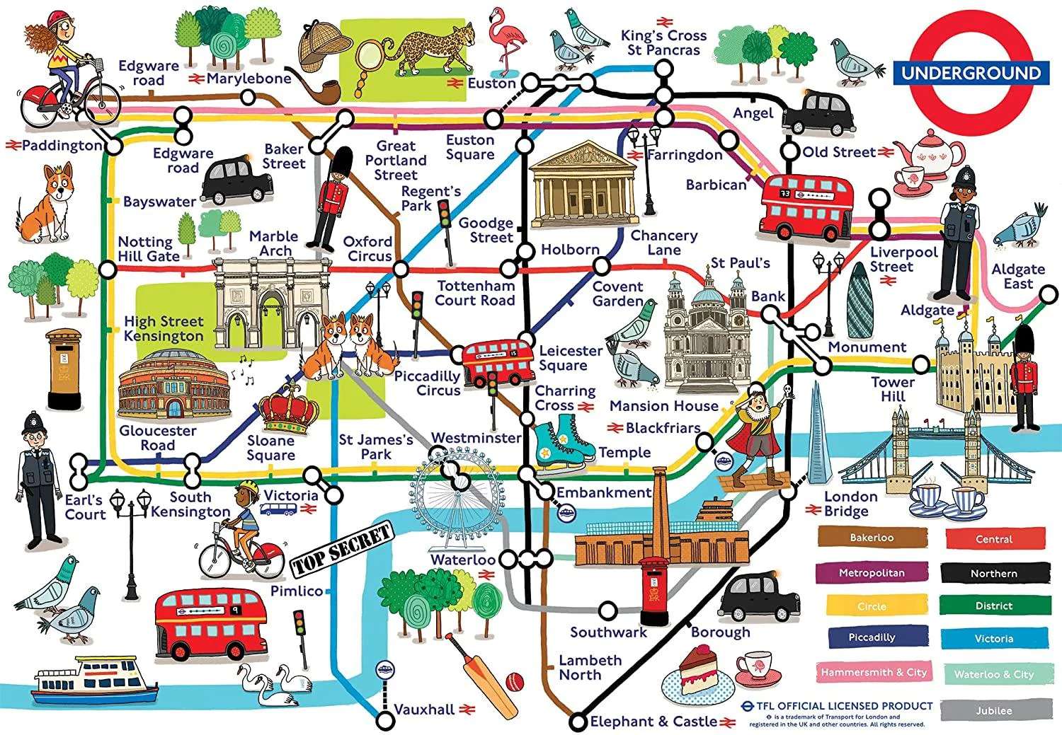 Londyńskie metro puzzle online
