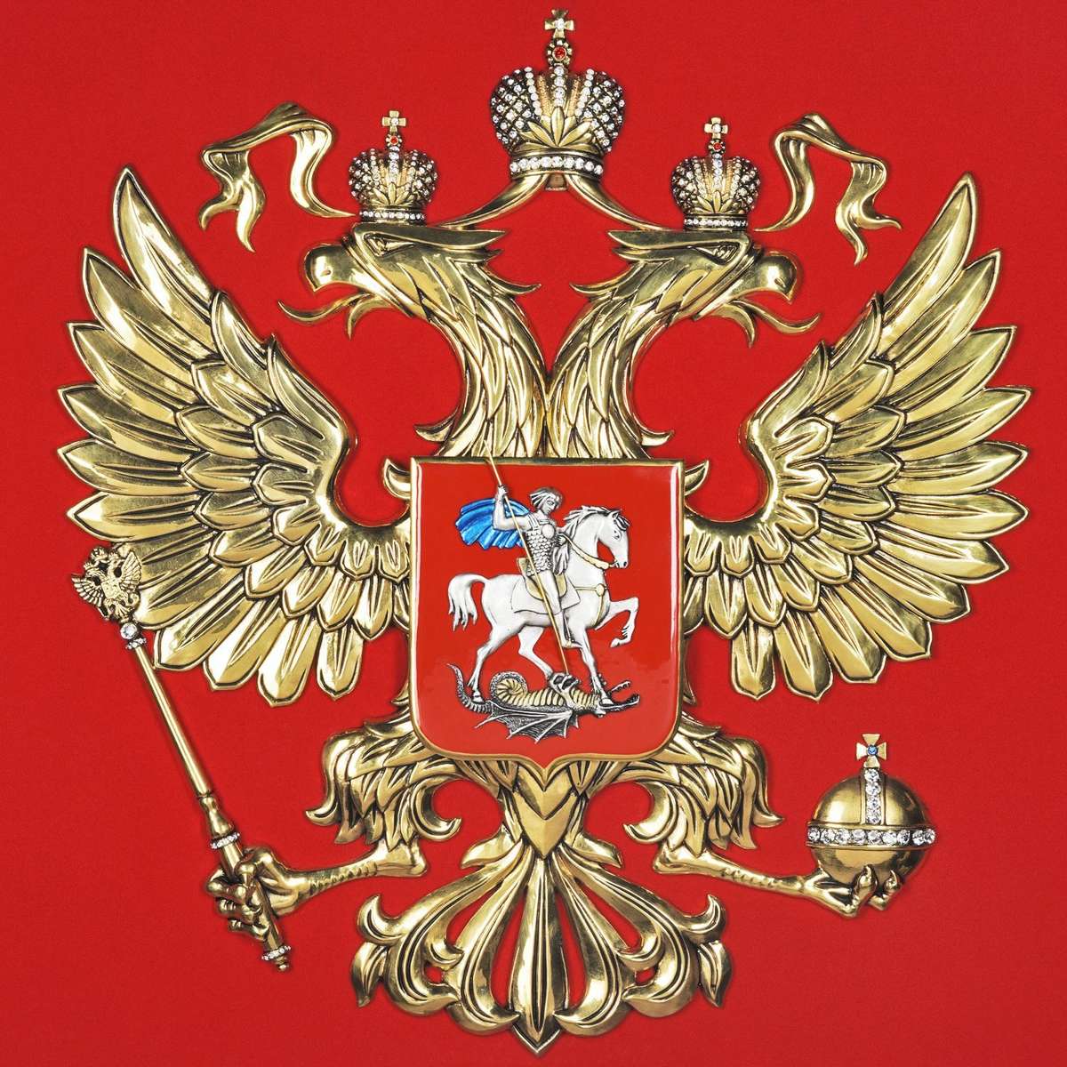 Herb Rosji puzzle online ze zdjęcia