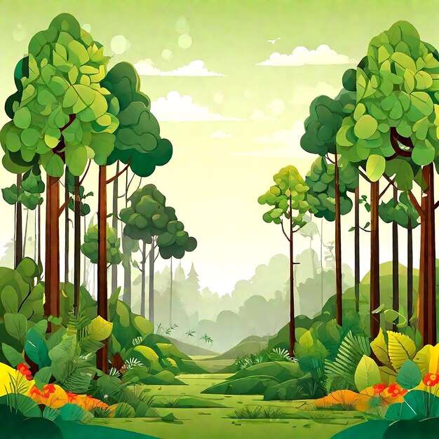 Drzewo leśne puzzle online ze zdjęcia