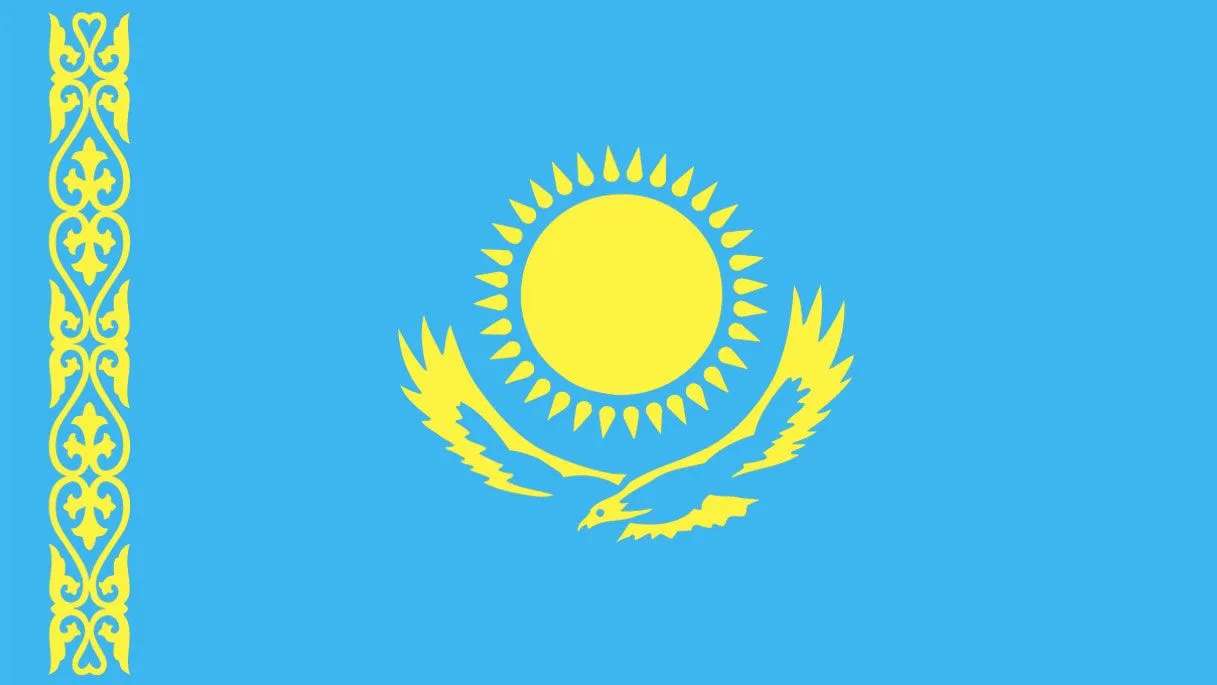 flaga Republiki Kazachstanu puzzle online ze zdjęcia