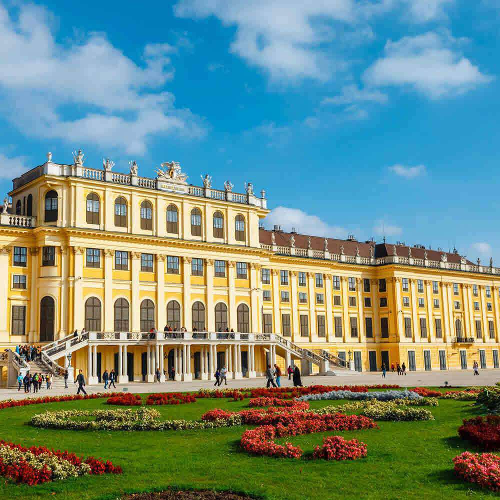 Zamek Schönbrunn puzzle online ze zdjęcia
