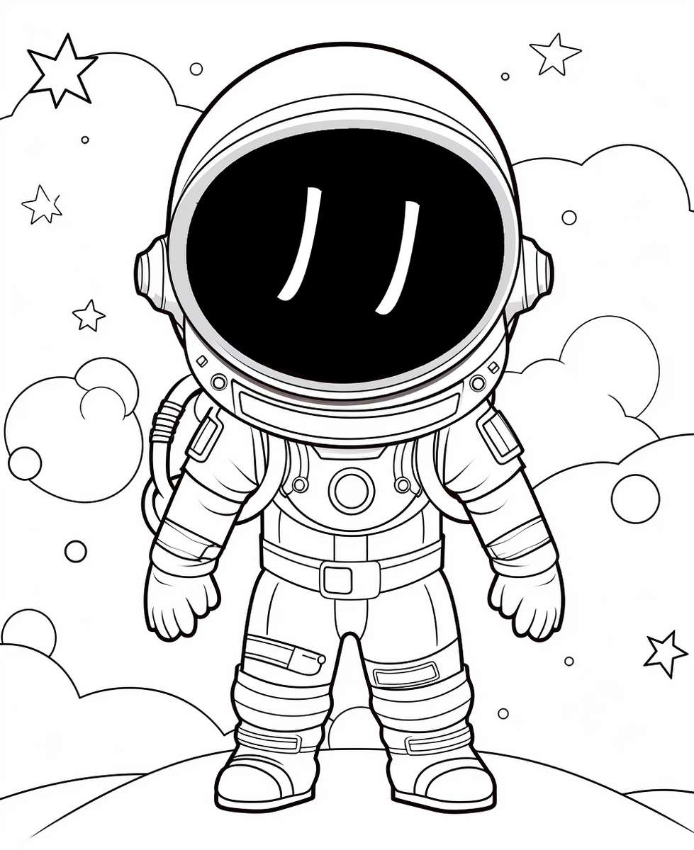 Astronauta puzzle online ze zdjęcia