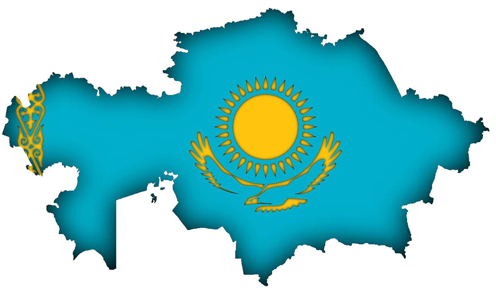 Flaga Republiki Kazachstanu. puzzle online