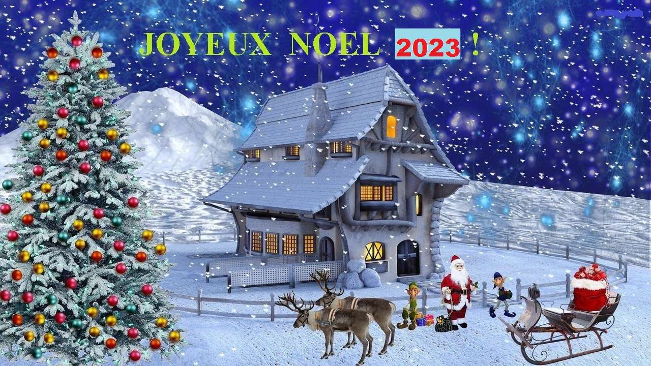 Wesołych Świąt 2023 puzzle online ze zdjęcia