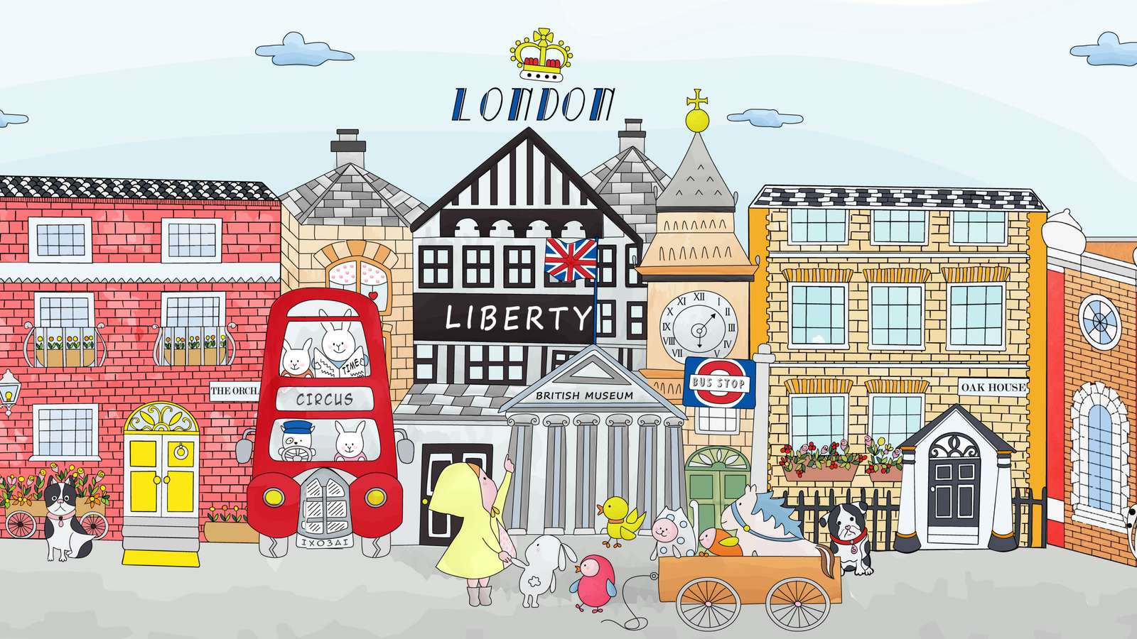 Londyn według Zeli puzzle online ze zdjęcia