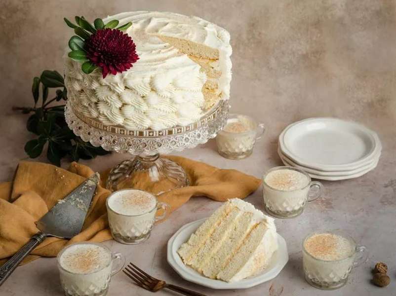 Ciasto z ajerkoniakiem, południowe puzzle online ze zdjęcia