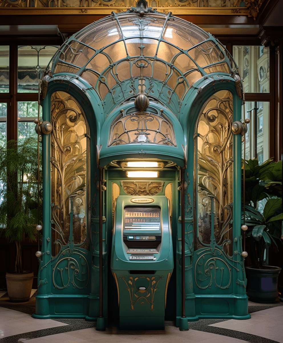 Bankomat w stylu art déco puzzle online ze zdjęcia
