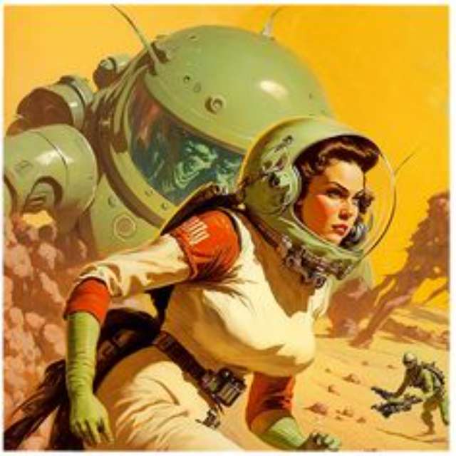 Okładka magazynu Retro Fantasy Sci-Fi puzzle online ze zdjęcia