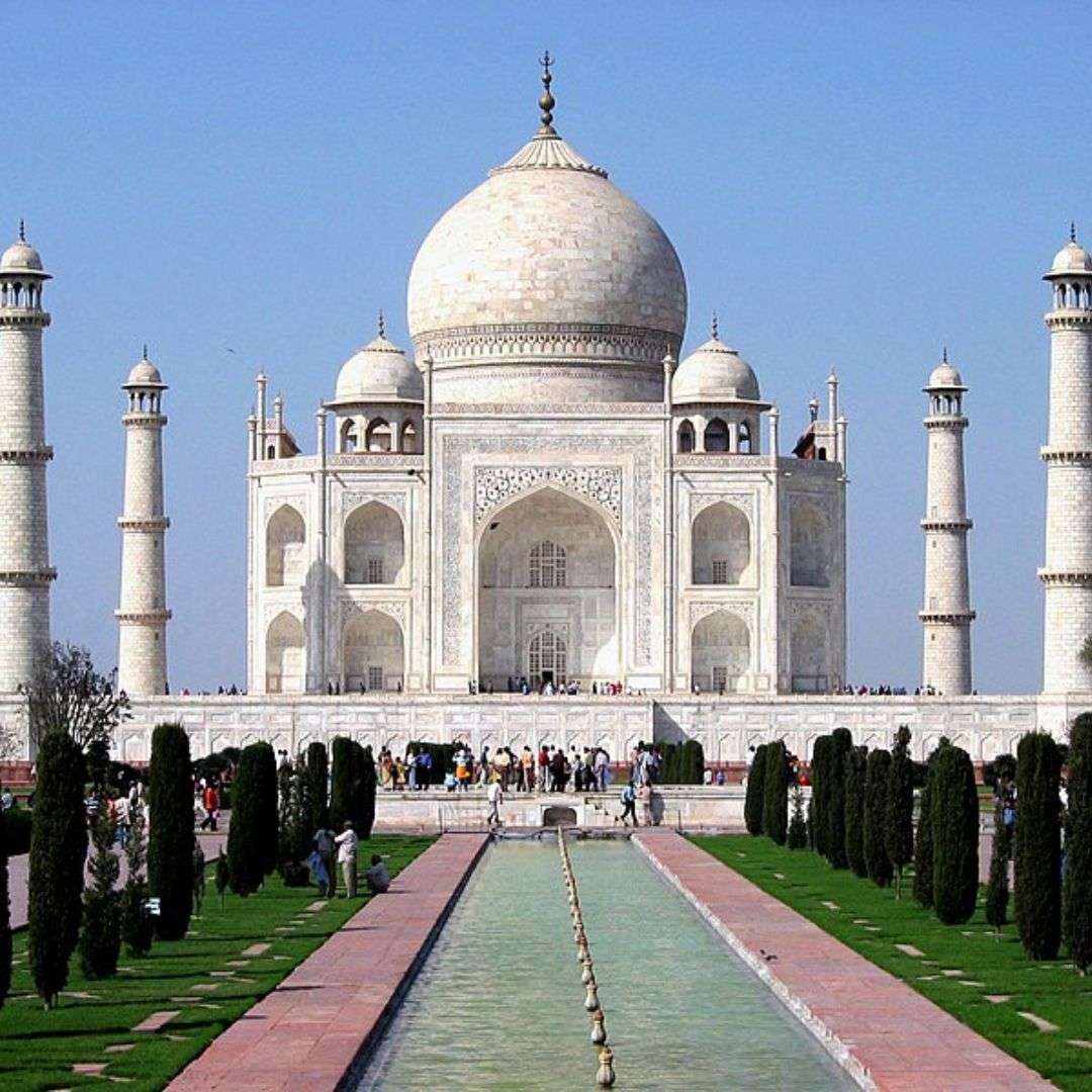 Tadż Mahal w Indiach puzzle online ze zdjęcia