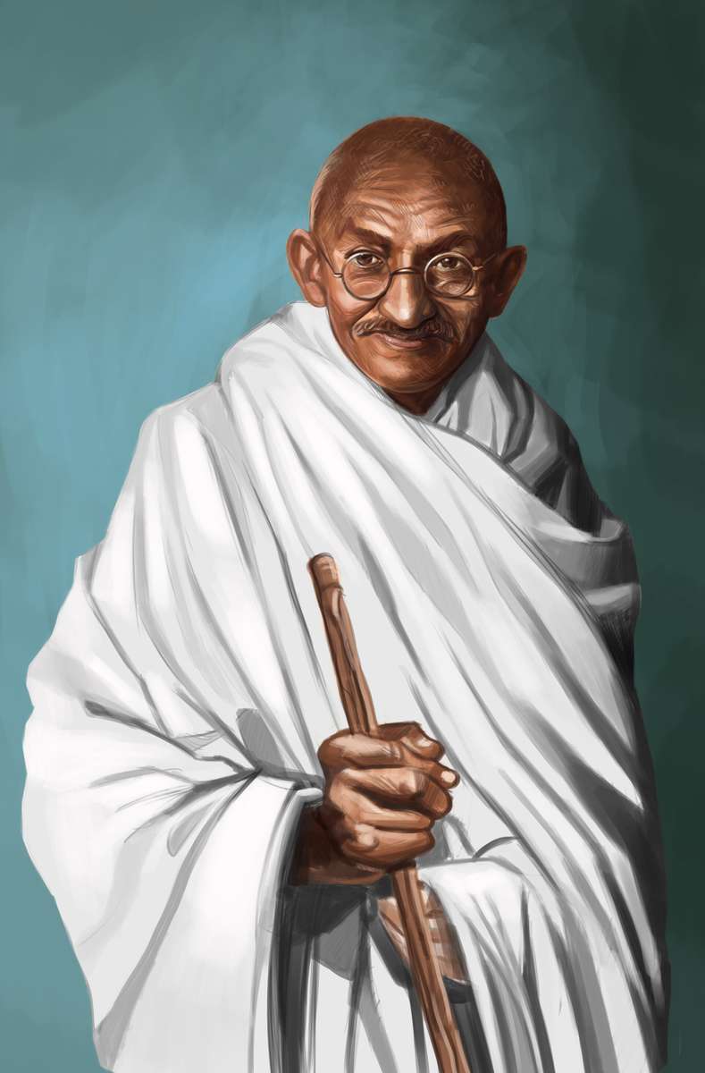 Mahatma_Gandhiji puzzle online ze zdjęcia