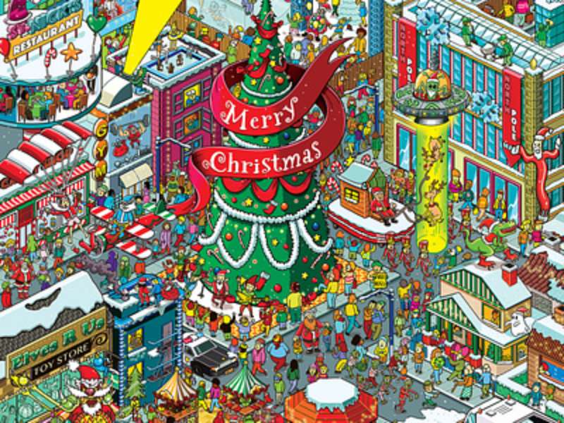 Gdzie jest Mikołaj? puzzle online ze zdjęcia