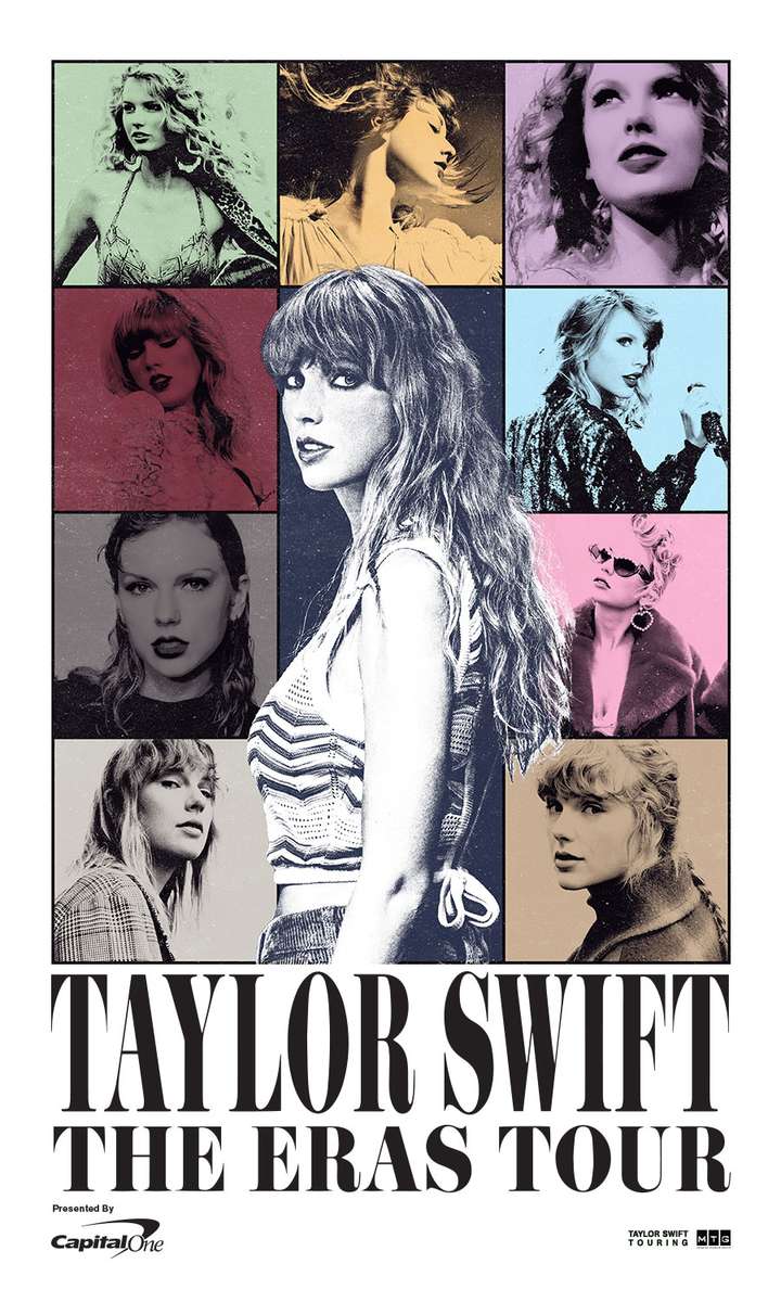 Puzzle z plakatem trasy koncertowej Taylor Swift The Era puzzle online