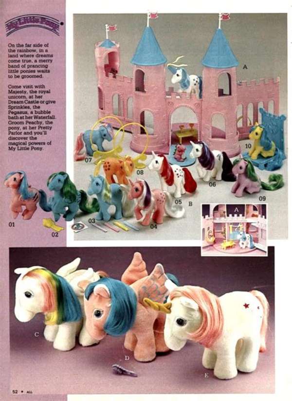 Reklama My Little Pony z lat 80 puzzle online