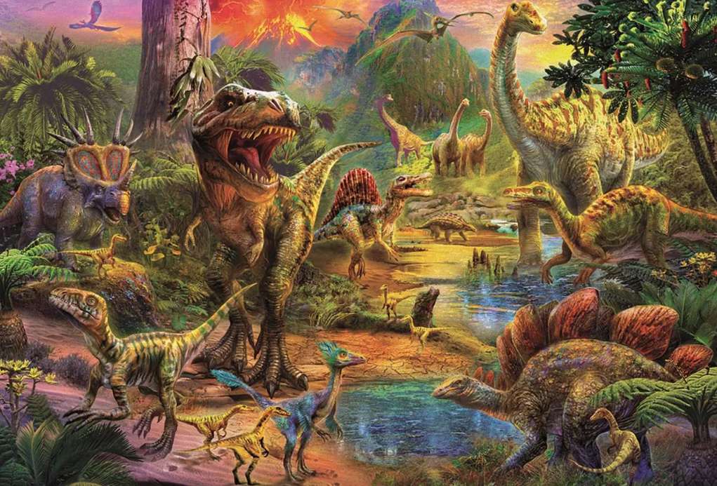 dinozaur puzzle online ze zdjęcia